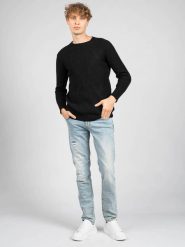 Marciano Guess Sweter "Megan" | 0BG505 5600Z | Megan | Mężczyzna | Czarny. Czarne swetry męskie Guess, m, z aplikacjami, z dzianiny, bez kołnierzyka, bez ramiączek. W wyprzedaży za 209.00 zł.