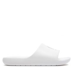 Klapki Armani Exchange. Białe klapki damskie Armani Exchange, bez wzorów, bez obcasa, bez zapięcia. Za 139.99 zł.