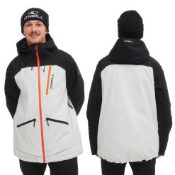 Kurtka zimowa na narty i snowborad męska O'neill Discorder 20K. Białe kurtki męskie O'Neill, na zimę, m, bez wzorów, eleganckie, bez kaptura. Za 449.00 zł.