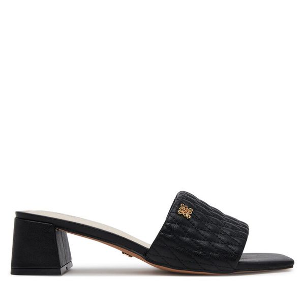 Klapki Nine West. Czarne klapki damskie Nine West, bez wzorów, bez obcasa, bez zapięcia. Za 143.99 zł.