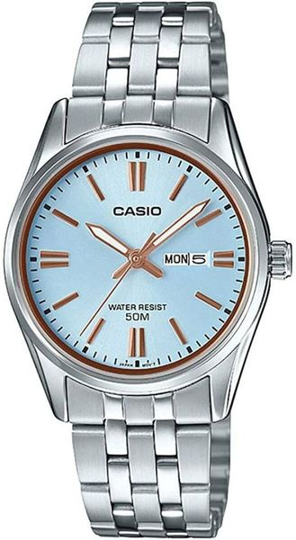 Zegarek Casio Zegarek Damski Casio ENTICER LADY Niebieski ( 36 mm). Niebieskie zegarki damskie Casio. Za 179.06 zł.