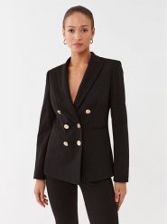 Pinko Marynarka 100256 A15O Czarny Regular Fit. Czarne marynarki i żakiety damskie Pinko, bez wzorów, z wiskozy, bez kołnierzyka, bez ramiączek. Za 1,139.00 zł.