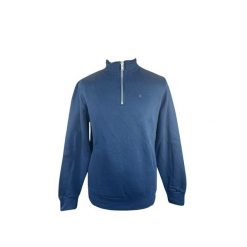 Bluza ze stójką Serge Blanco. Niebieskie bluzy męskie SERGE BLANCO, na zimę, l, bez wzorów, eleganckie, bez ramiączek, bez kaptura. W wyprzedaży za 353.00 zł.