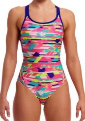Strój kąpielowy Funkita Blurred Babe - Eclipse. Czerwone stroje kąpielowe damskie Funkita, l, bez wzorów, z elastanu. Za 229.00 zł.