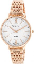 Zegarek Rubicon ZEGAREK DAMSKI RUBICON RNBE52 - SZAFIROWE SZKŁO (zr616c). Niebieskie zegarki damskie Rubicon, szklane. Za 269.00 zł.