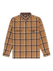 Quiksilver Koszula Yankee EQYWT04648 Beżowy Regular Fit. Brązowe koszule męskie Quiksilver, m, bez wzorów, z wełny, bez kołnierzyka, bez ramiączek. Za 419.99 zł.