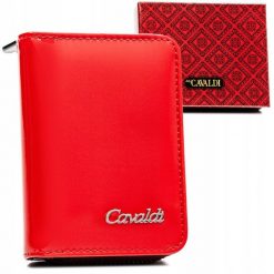 Portfel damski 4U Cavaldi PX33-JMP czerwony. Czerwone portfele damskie 4U Cavaldi, ze skóry. Za 44.00 zł.