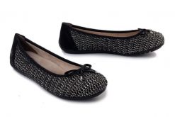 Rieker 43850-00 black combination, baleriny damskie. Czarne balerinki damskie Rieker, na lato, bez wzorów, bez obcasa, na płaskiej podeszwie, bez zapięcia. Za 289.90 zł.