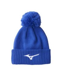 Czapka Mizuno Crested Bobble niebieska. Niebieskie czapki damskie Mizuno, bez wzorów, z bawełny. Za 250.72 zł.