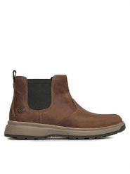 Timberland Sztyblety Atwells Ave Chelsea TB0A5R8Z2541 Brązowy. Brązowe botki męskie Timberland, bez wzorów, z nubiku, bez obcasa, bez zapięcia. Za 599.99 zł.
