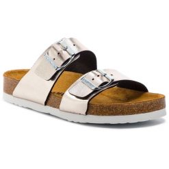 Klapki Dr. Brinkmann. Żółte klapki damskie Dr. Brinkmann, bez wzorów, bez obcasa, bez zapięcia. Za 159.99 zł.