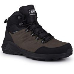 Buty męskie trekkingowe zimowe DK EXEC. Czarne trekkingi męskie DK, na zimę, bez zapięcia. Za 189.00 zł.