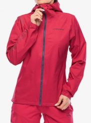 Kurtka do biegania damska La Sportiva Pocketshell Jacket. Czerwone kurtki sportowe damskie La Sportiva, l, bez wzorów, z materiału, bez ramiączek, bez kaptura, do biegania. Za 846.99 zł.