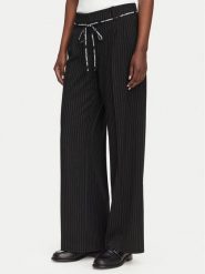 Karl Lagerfeld Jeans Spodnie materiałowe B3W10019 Czarny Regular Fit. Czarne spodnie materiałowe damskie Karl Lagerfeld Jeans, bez wzorów, z jeansu. Za 779.99 zł.