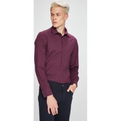 Trussardi Jeans - Koszula. Brązowe koszule męskie TRUSSARDI JEANS, bez wzorów, z bawełny, casualowe, bez kołnierzyka, bez ramiączek. W wyprzedaży za 229.90 zł.