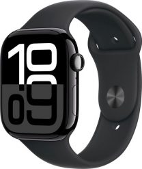 Smartwatch Apple Watch 10 GPS 42mm Jet Black Alu M/L Czarny (MWWF3). Czarne zegarki smartwatch Apple, bez wzorów. Za 2,129.00 zł.