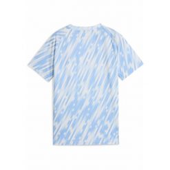 Młodzieżowa koszulka przedmeczowa Manchester City PUMA Silver Sky Blue. Niebieskia bluzki damskie Puma, m, bez wzorów, młodzieżowe, bez kołnierzyka, bez ramiączek. Za 269.00 zł.