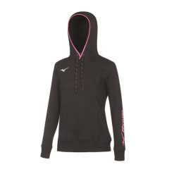 Bluza damska z kapturem Mizuno. Czarne bluzy damskie Mizuno, xl, bez wzorów, sportowe, bez ramiączek, z kapturem. Za 224.50 zł.