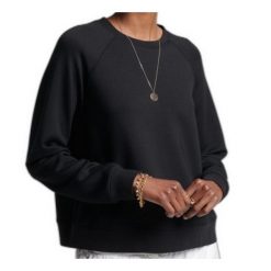 Bluza turystyczna damska Superdry Studios Modal Crew. Niebieskie bluzy damskie Superdry, s, bez wzorów, z elastanu, bez ramiączek, bez kaptura. Za 176.00 zł.