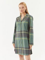 Triumph Koszula nocna Boyfriend NDW X Checks 10216520 Zielony. Zielone koszule nocne damskie Triumph, bez wzorów, z bawełny, bez ramiączek. Za 159.99 zł.