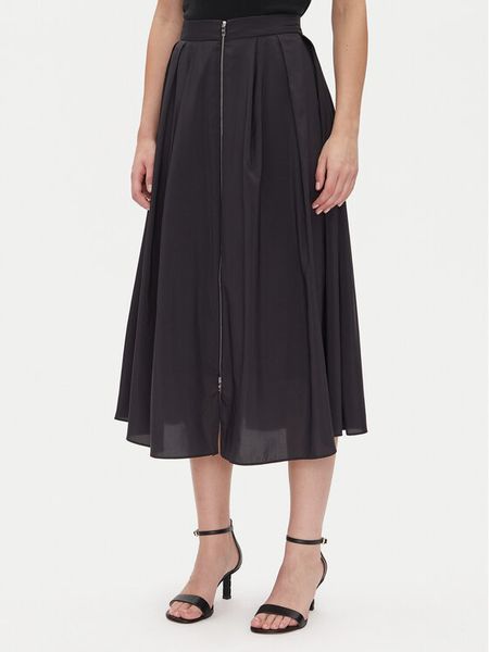 DKNY Spódnica trapezowa P5AN7A13 Czarny Loose Fit. Czarne spódnice damskie DKNY, bez wzorów, z syntetyku, trapezowe. Za 239.99 zł.