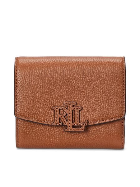 LAUREN RALPH LAUREN Portfel 432966782002 Brązowy. Brązowe portfele damskie Lauren Ralph Lauren, ze skóry. Za 379.99 zł.