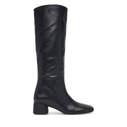Kozaki Vagabond Shoemakers. Czarne kozaki damskie Vagabond Shoemakers, bez wzorów, bez obcasa, na słupku, bez zapięcia. Za 1,129.00 zł.
