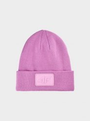 4F Czapka beanie uniseks - różowa Uniwersalny. Czerwone czapki męskie 4F, na zimę, bez wzorów, z syntetyku. Za 49.99 zł.