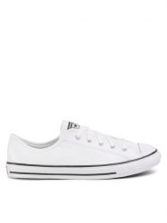 Converse Trampki Ctas Dainty Ox 564984C Biały. Białe trampki i tenisówki damskie Converse, bez wzorów, ze skóry, bez zapięcia. Za 299.99 zł.