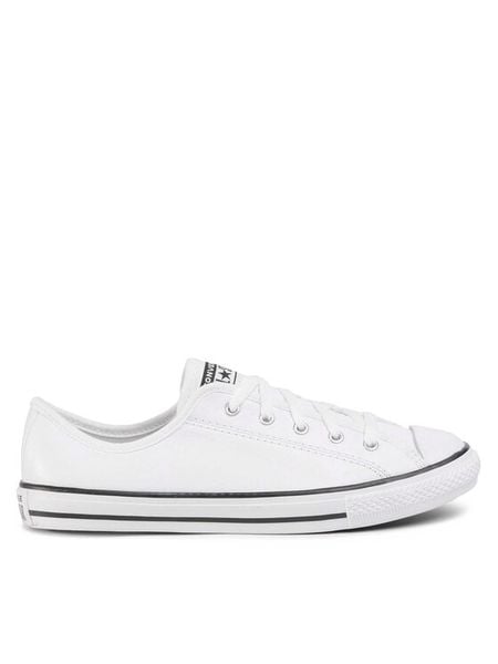 Converse Trampki Ctas Dainty Ox 564984C Biały. Białe trampki i tenisówki damskie Converse, bez wzorów, ze skóry, bez zapięcia. Za 239.99 zł.