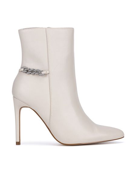 DeeZee Botki WYL3588-8 Beżowy. Brązowe botki damskie DeeZee, bez wzorów, z materiału, bez obcasa, na szpilce, bez zapięcia. Za 139.99 zł.