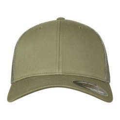 Siatkowa Czapka Z Daszkiem. Brązowe czapki damskie FLEXFIT, bez wzorów, sportowe. Za 67.99 zł.