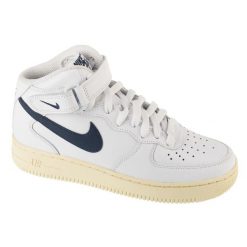 Buty sportowe Sneakersy damskie, Air Force 1 '07 Mid. Białe obuwie sportowe damskie Nike, bez wzorów, bez zapięcia, trekkingowe, Nike Air Force. Za 529.99 zł.
