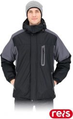 Reis Kurtka ochronna ocieplana męska kaptur stójka zamek rzepy napy rękaw ściągacz wiele kieszeni tafta 210T MILTON XL. Brązowe kurtki męskie Reis, m, bez wzorów, bez kaptura. Za 190.04 zł.