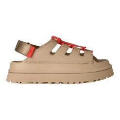 Sandały Ugg Australian W Goldenglow Toggle Damskie. Brązowe sandały damskie UGG, bez wzorów, z materiału, bez obcasa, bez zapięcia. Za 517.70 zł.