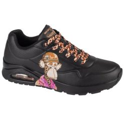 Buty sportowe Sneakersy męskie, Uno - Dr. Bombay. Czarne buty sportowe męskie Skechers, bez wzorów, ze skóry, bez zapięcia, trekkingowe. Za 399.99 zł.