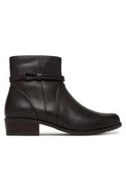 Caprice Botki 9-25404-45 Brązowy. Brązowe botki damskie Caprice, bez wzorów, ze skóry, bez obcasa, na płaskiej podeszwie, bez zapięcia. Za 489.99 zł.