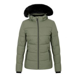 Kurtka Narciarska Damska Glamorize V. Zielone kurtki sportowe damskie Dare 2B, na zimę, l, bez wzorów, bez ramiączek, bez kaptura, narciarskie. Za 303.99 zł.