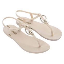 Sandały damskie Ipanema Class Stylish. Brązowe sandały damskie Ipanema, bez wzorów, bez obcasa, bez zapięcia. Za 96.75 zł.