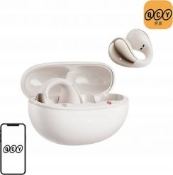 Bezprzewodowe słuchawki QCY Crossky Clip T33 Bluetooth 5.4 (białe). Białe słuchawki bezprzewodowe QCY. Za 129.00 zł.