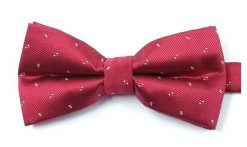 Czerwona Mucha w Drobny Wzór, Męska. Czerwone krawaty i muchy Vernon, bez wzorów, eleganckie. Za 29.00 zł.