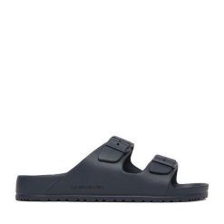 Klapki Quiksilver. Niebieskie klapki męskie Quiksilver, bez wzorów, bez zapięcia. Za 129.99 zł.