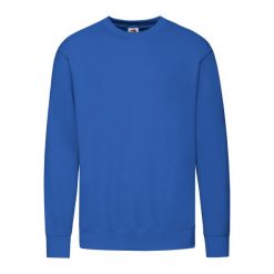 Lekka Bluza Rozpinana Unisex Dla Dorosłych. Niebieskie bluzy męskie fruit of the loom, m, bez wzorów, bez ramiączek, bez kaptura. Za 71.99 zł.