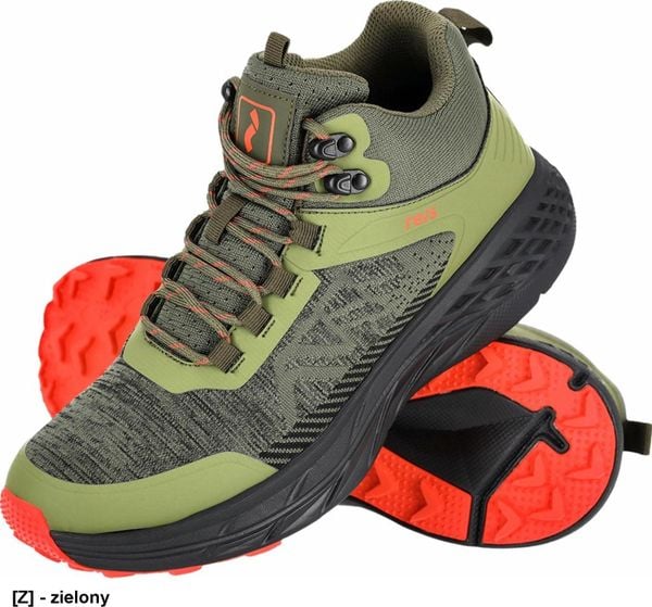 Buty trekkingowe męskie Reis BETNA - Lekkie i wygodne trzewiki męskie wykonane z dzianego materiału tekstylnego w połączeniu z PU podeszwa wykonana z. Trekkingi męskie Reis, bez zapięcia. Za 140.49 zł.