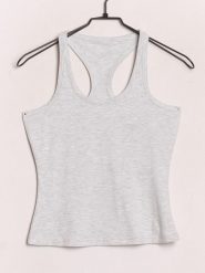 4F Top slim gładki damski - szary XXL. Szare topy damskie 4F, xs, bez wzorów, z bawełny, klasyczne, bez kołnierzyka, bez ramiączek. Za 39.99 zł.