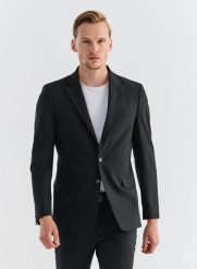 PAKO LORENTE – Marynarka garniturowa w kolorze czarnym. Czarne garnitury męskie Pako Lorente, m, bez wzorów, z wełny, klasyczne. Za 1,299.99 zł.