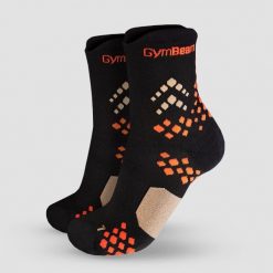 Skarpetki unisex bieganie czarne Pulse. Czarne skarpetki damskie GYMBEAM, bez wzorów, z elastanu. Za 21.90 zł.