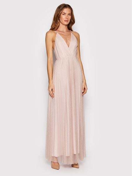 Liu Jo Sukienka wieczorowa CF2045 J1858 Różowy Regular Fit. Czerwone sukienki damskie Liu Jo, bez wzorów, z syntetyku, wizytowe, bez kołnierzyka, bez ramiączek. Za 1,769.00 zł.