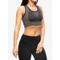 Biustonosz sportowy Smartwool Intraknit Racerback Bra. Czarne bielizna sportowa damska Smartwool, s, bez wzorów. Za 229.99 zł.