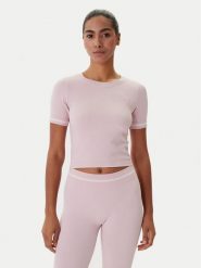 Guess T-Shirt V6RP02 Z4692 Różowy Slim Fit. Czerwone t-shirty damskie Guess, s, z aplikacjami, z syntetyku, bez kołnierzyka, bez ramiączek. Za 219.99 zł.